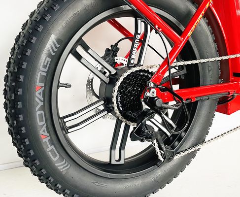Складный каркас 48V 750W электрический велосипед с дизайном шага и 20x4 жирной шины