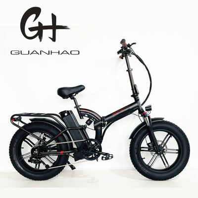 Складный каркас 48V 750W электрический велосипед с дизайном шага и 20x4 жирной шины