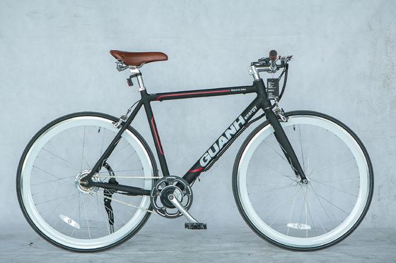 City 700C 25KM/H CE 36V 8AH Литийная батарея OEM на заказ 250W Европа City Single Speed Adult Men Электрический велосипед с скрытой батареей