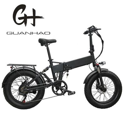 20" полная подвеска снег 500W 14AH 4.0 жирная шина электрический скрытый аккумулятор складной велосипед