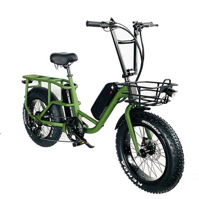 20&quot; 48V 34AH Литийная батарея 1000W 50KM/H Алюминиевая рама 7 скоростей Грузовой электрический двойной гибридный аккумулятор жирная снежная шина 4.0 велосипед