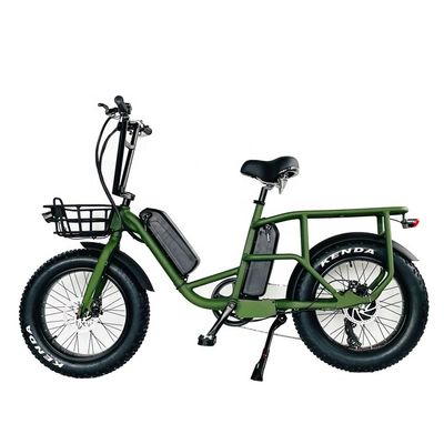 20&quot; 48V 34AH Литийная батарея 1000W 50KM/H Алюминиевая рама 7 скоростей Грузовой электрический двойной гибридный аккумулятор жирная снежная шина 4.0 велосипед