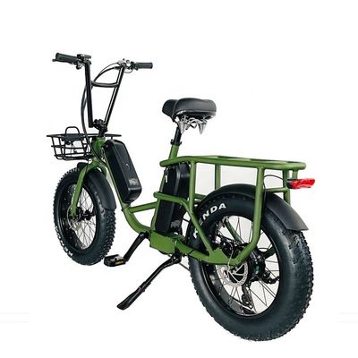 20&quot; 48V 34AH Литийная батарея 1000W 50KM/H Алюминиевая рама 7 скоростей Грузовой электрический двойной гибридный аккумулятор жирная снежная шина 4.0 велосипед