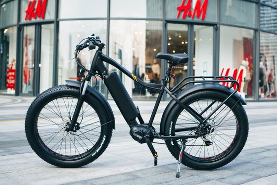500 ватт 17AH аккумулятор 8Fun Средний мотор M600 26 "4,0 Снежная шина Электрический горный велосипед