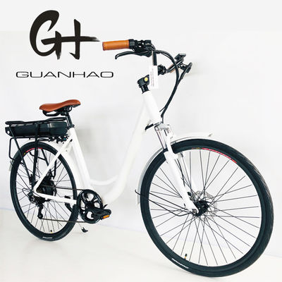 26&quot;*1.95 Kenda Шина 28&quot; 36V350W 28KM/H 14AH Литийная батарея OEM/ODM EN15194 Женщины Электрический городской велосипед