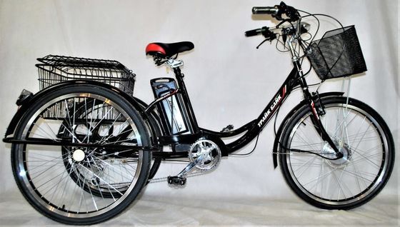 24&quot; задний центр мотора стальной рамы 7 скоростей 36V350W 35КМ/ч унисекс для взрослых электрические трехколесные