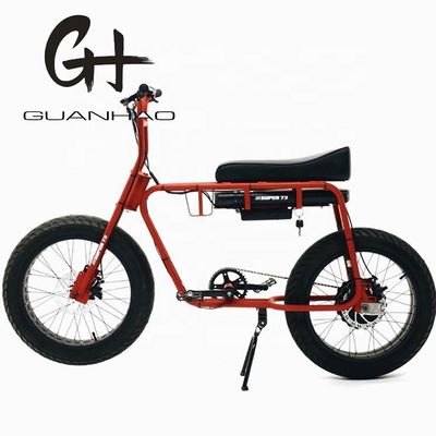 Дисковый тормоз 20 дюймов 750w 1000w двойная батарея электрическая жировая шина горный велосипед винтаж 2 места пляжный крейсер Макс 50 км / ч эбики