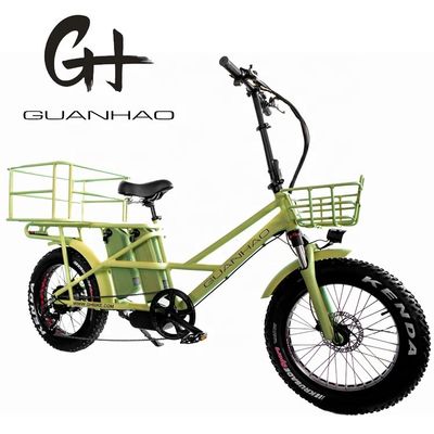 Рама из алюминиевого сплава 48V34AH 1000W Fat Tire Эбик с двумя батареями и двумя корзинами