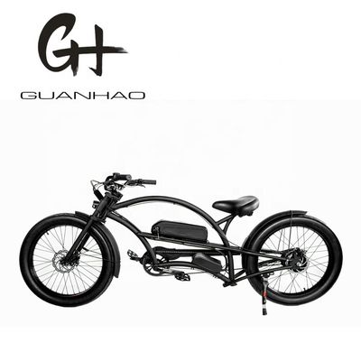 Односкоростной 750W 28MPH 48V 17AH 24дюймов 3,0 шины Chopper электрический велосипед пляжный крейсер