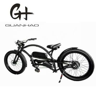 Односкоростной 750W 28MPH 48V 17AH 24дюймов 3,0 шины Chopper электрический велосипед пляжный крейсер