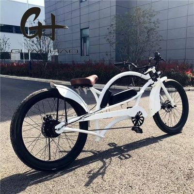 Односкоростной 750W 28MPH 48V 17AH 24дюймов 3,0 шины Chopper электрический велосипед пляжный крейсер