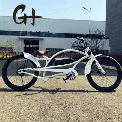 Односкоростной 750W 28MPH 48V 17AH 24дюймов 3,0 шины Chopper электрический велосипед пляжный крейсер