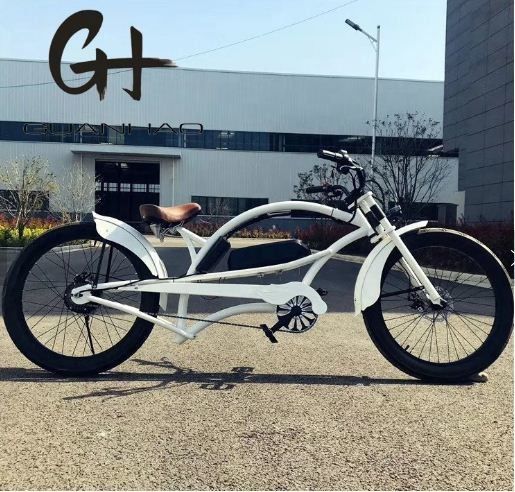 Мужская 24-дюймовая 3,0 шина 48В 17AH OEM/ODM 750W 28MPH Односкоростной Bafang Motor Display Chopper Электровелосипед