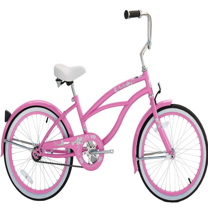 Jetta Pink Girls 20 &quot;Бич Крузер Велосипед валовой вес 11 кг Легкий и прочный 9 кг