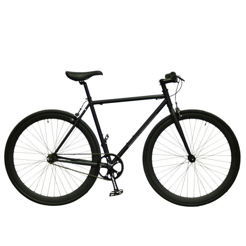Quando Hub Черный цвет настройка 700x28C Стальная рама Винтаж Fixie фиксированный скоростной велосипед