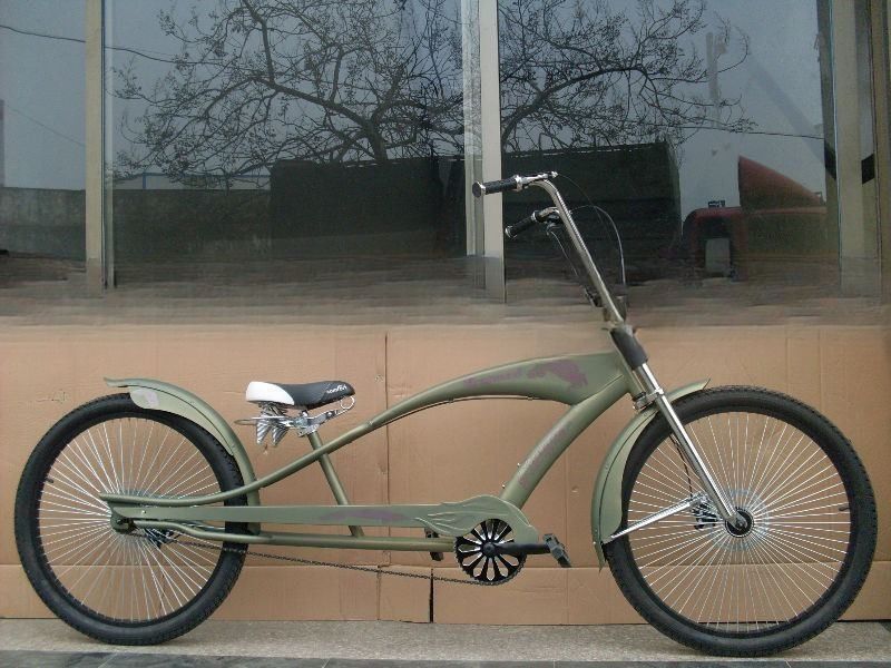 19кг глянцевый вес стальной вилки 26 &quot;Beach Cruiser стиль вертолет велосипед для производительности