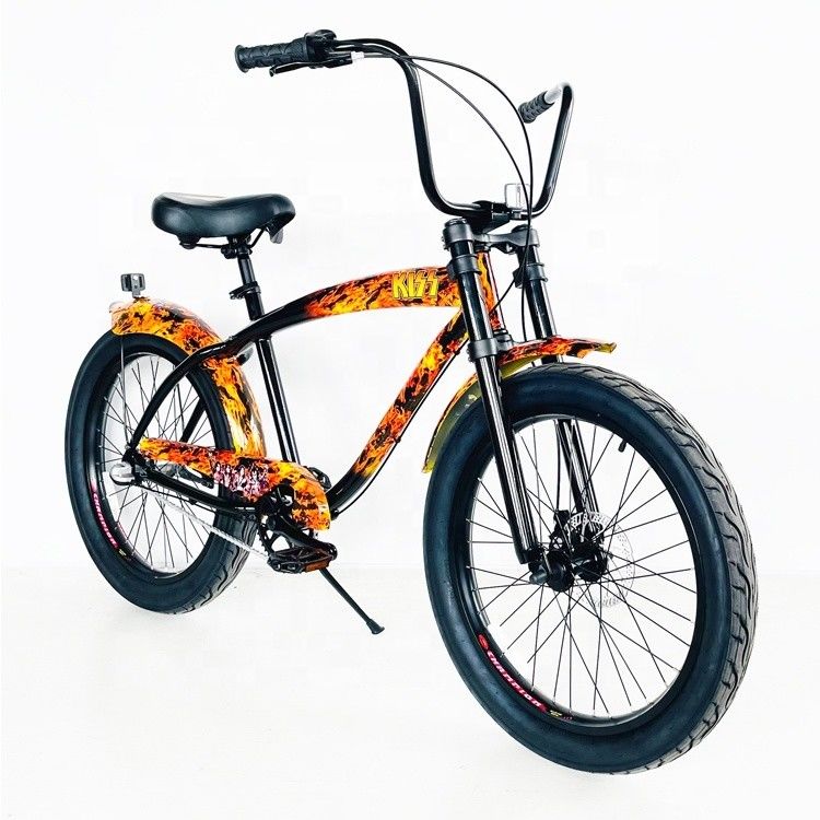Мужской 24&quot; 3,0 Fat Tire Aluminum Frame Beach Cruiser Bike с дисковым тормозом