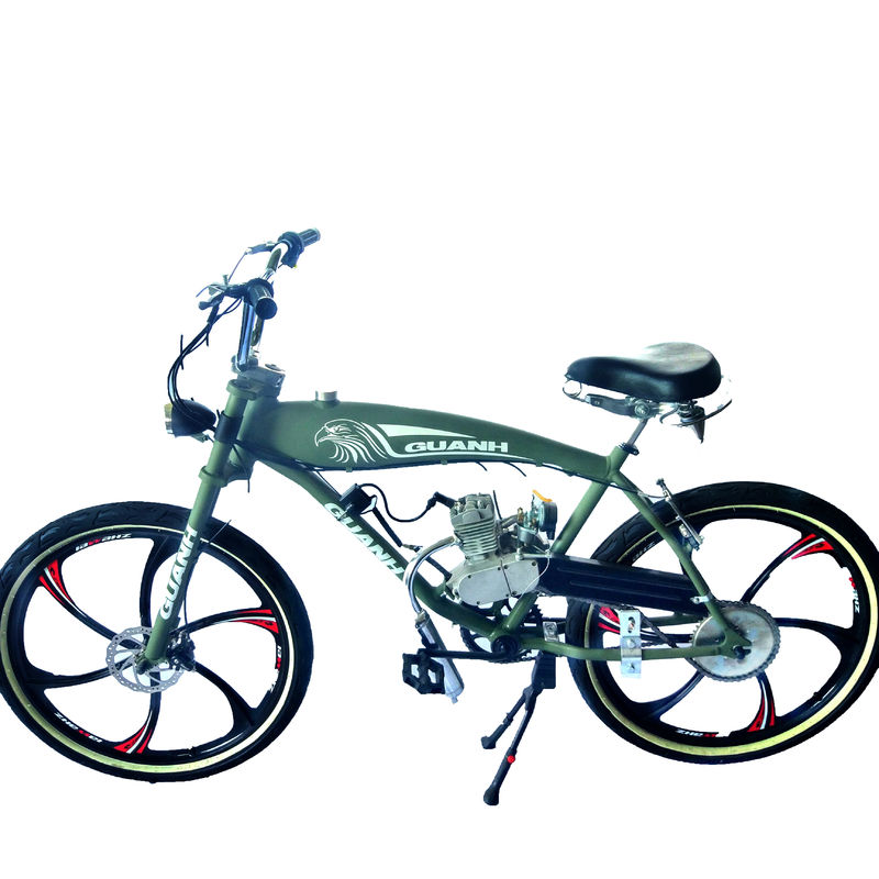 80cc бензиновый велосипед Моторизованный велосипед вертолет вилка 40-60 км / ч Максимальная скорость 2-тактный или 4-тактный