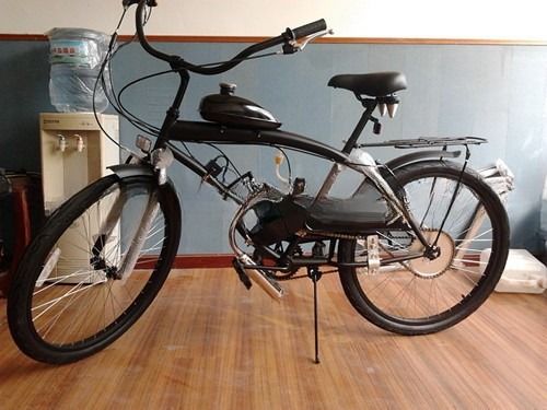 Мотоцикл 50cc 60cc 80cc бензиновый велосипед с тормозом V и пластиковой педали