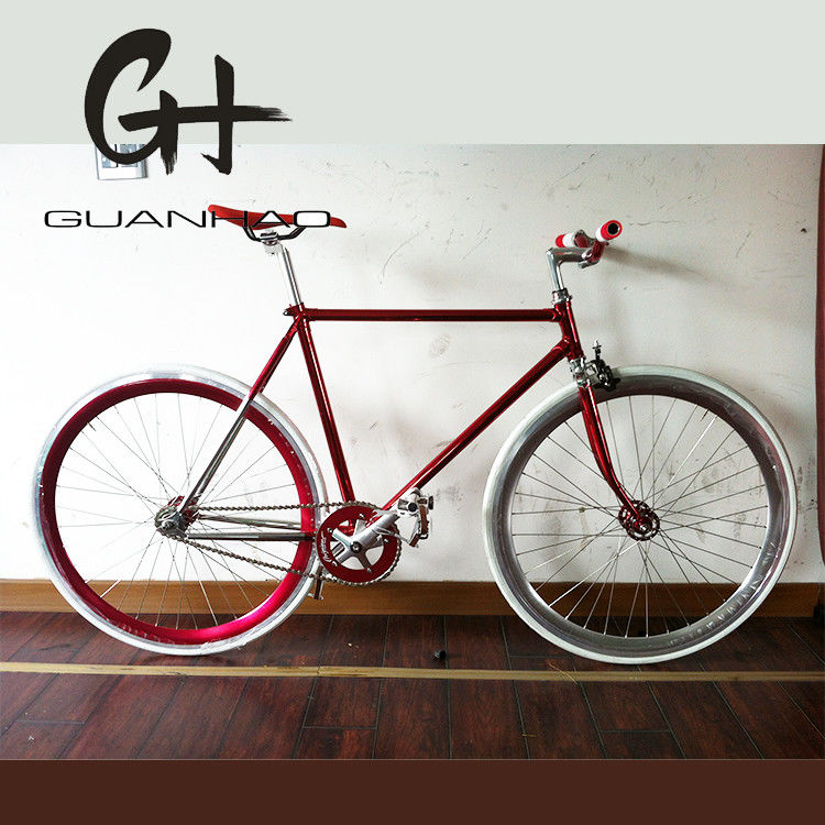700C Lugged 4310 CR-MO Steel Frame Fork Vintage Single Speed Fixed Gear Road Bar Bike (Двигатель с фиксированной скоростью)