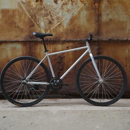 На дороге 2018 Классическая модель GHBIKE 700c Fixie Bike Фиксированный скоростной велосипед 13 кг валовой массы