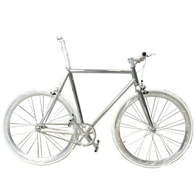 OEM 700C Sliver Paint Fixed Gear велосипед с CR-MO хромированным ободом с анодированным стандартом JIS