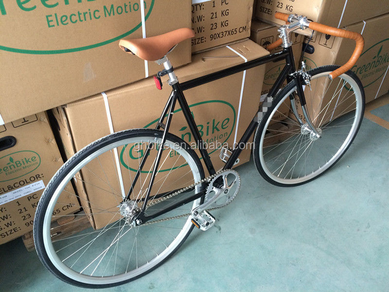 700C односкоростной велосипед с фиксированным приводом с калибровкой R Vintage Drop Bar Fixie Bike