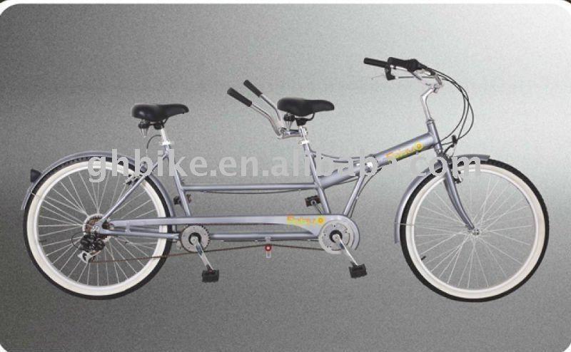 Shimano 7 Speed Tandem Bike 26&quot; складной тандемный велосипед с стальной рамой и двумя сиденьями