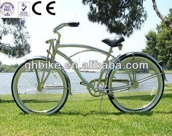 26 дюймов CP Chrome Frame Spring Fork Beach Cruiser велосипед со стальным вилкой