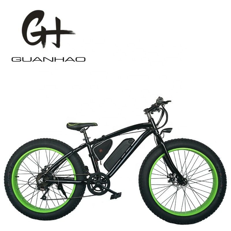 26 дюймовый Hi-Ten Steel Frame 48V 500W 10.4AH Китайский снежный жирный шины горный электрический велосипед