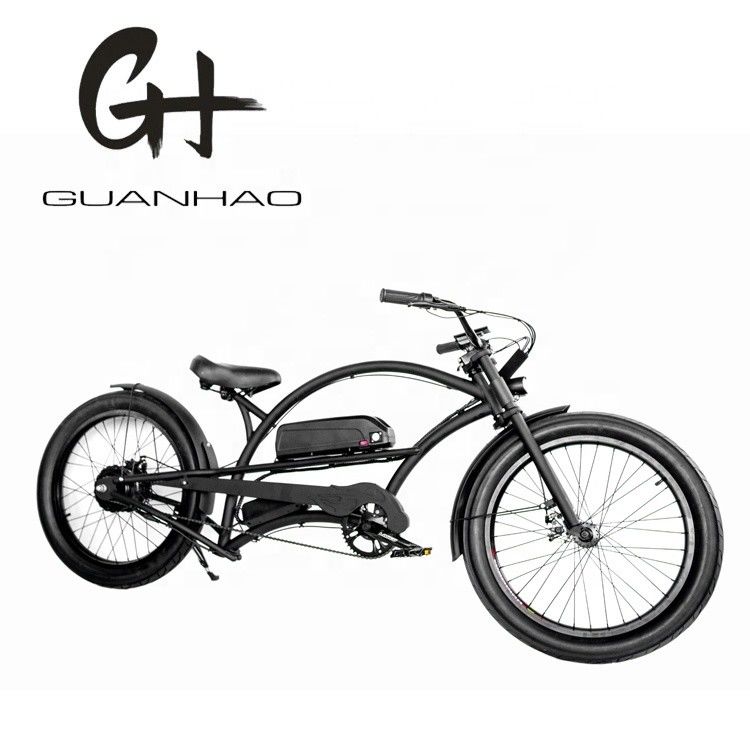 Односкоростной 750W 28MPH 48V 17AH 24дюймов 3,0 шины Chopper электрический велосипед пляжный крейсер